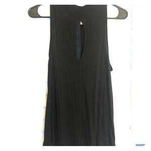Free People Black Keyhole Tank